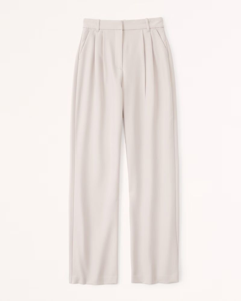 Curve Love A&F Sloane Tailored Pant | Abercrombie & Fitch (UK)