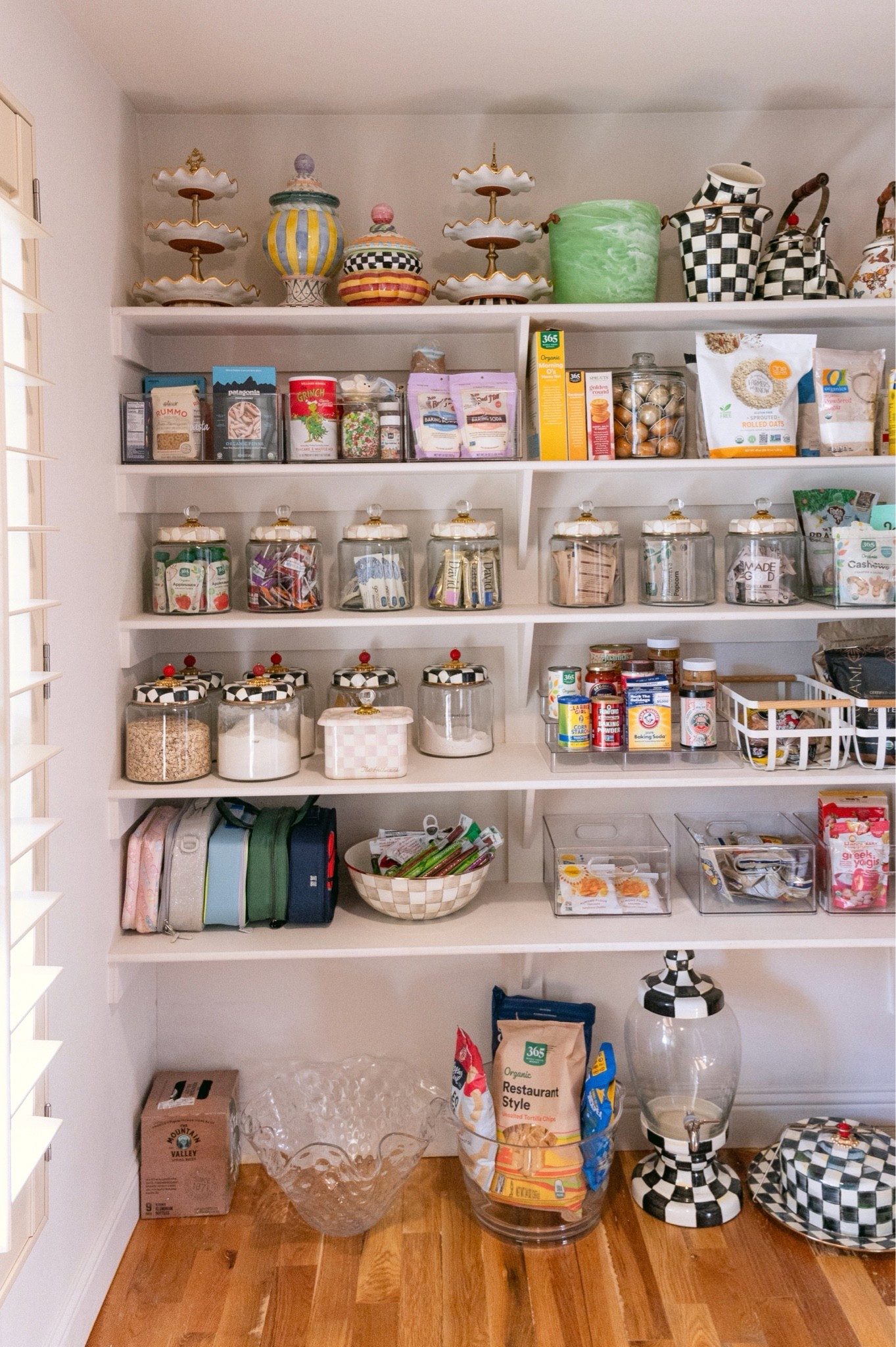 I use large in my pantry!