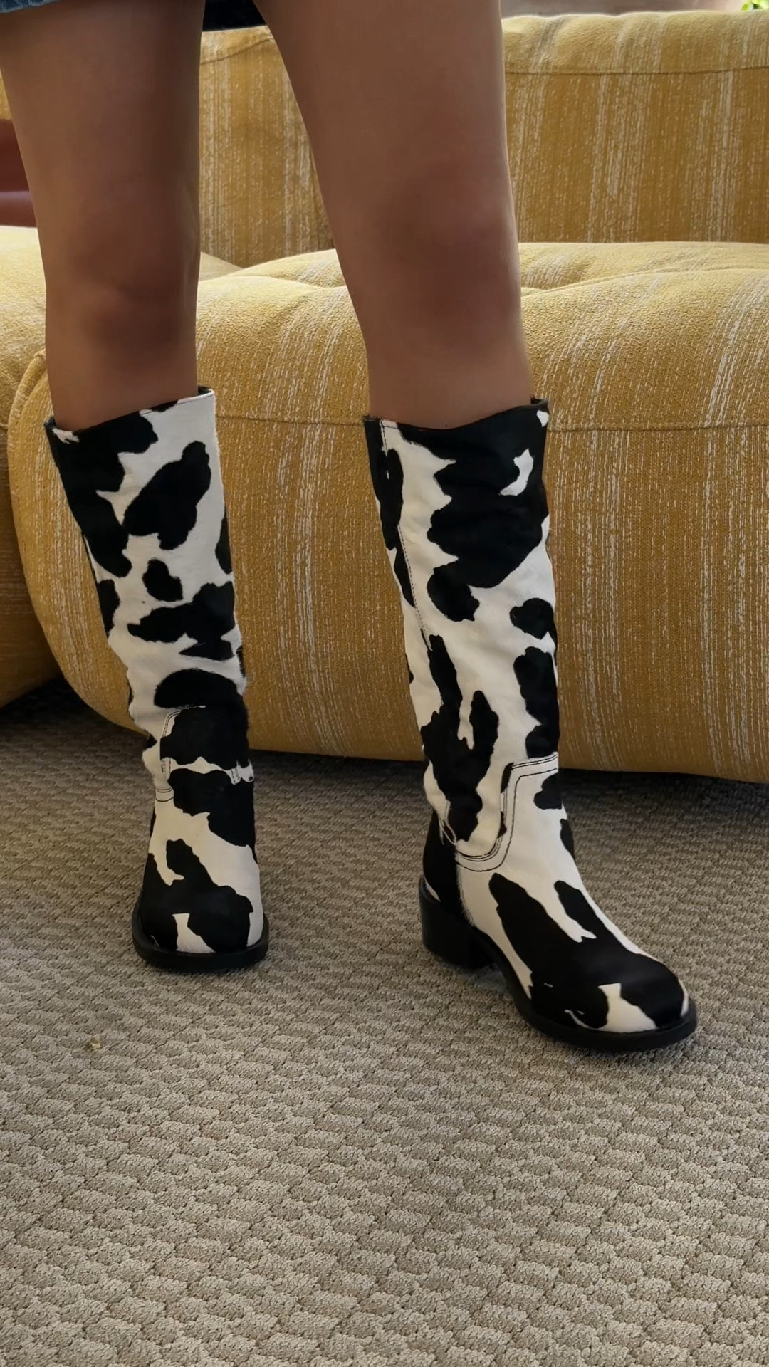 Fall Boots / Steve Madden Cow Print Boots / Fun Fall Boots / square toed boots 🐄👢

#LTKSeasonal #LTKShoeCrush #LTKStyleTip