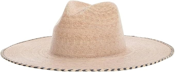 L*Space Dean Hat for Women, Wide-Brimmed Hat for Summer, Sun Protection, Vacation, Contrast Weave... | Amazon (US)