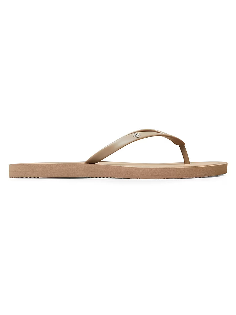 Women's Kira Logo Flip-Flops - Tan - Size 9 | Saks Fifth Avenue