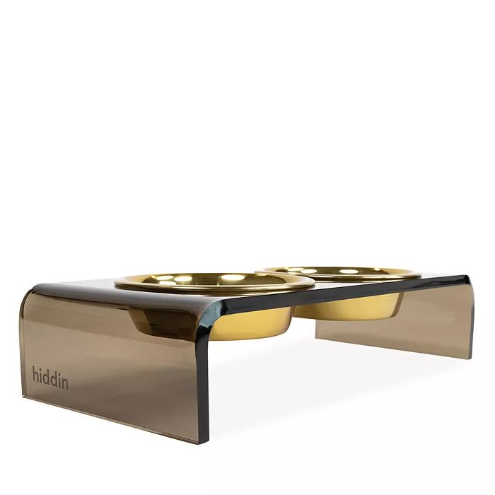 Bronze Tone Double Bowl Dog Feeder | Bloomingdale's (US)
