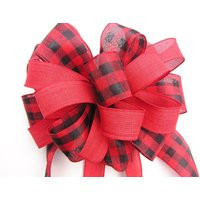 Red Plaid Christmas Bow, Tree Bow For Winter Door Wreath, Staircase Bows, Decorative Bows For Holiday Home Decor | Etsy (US)