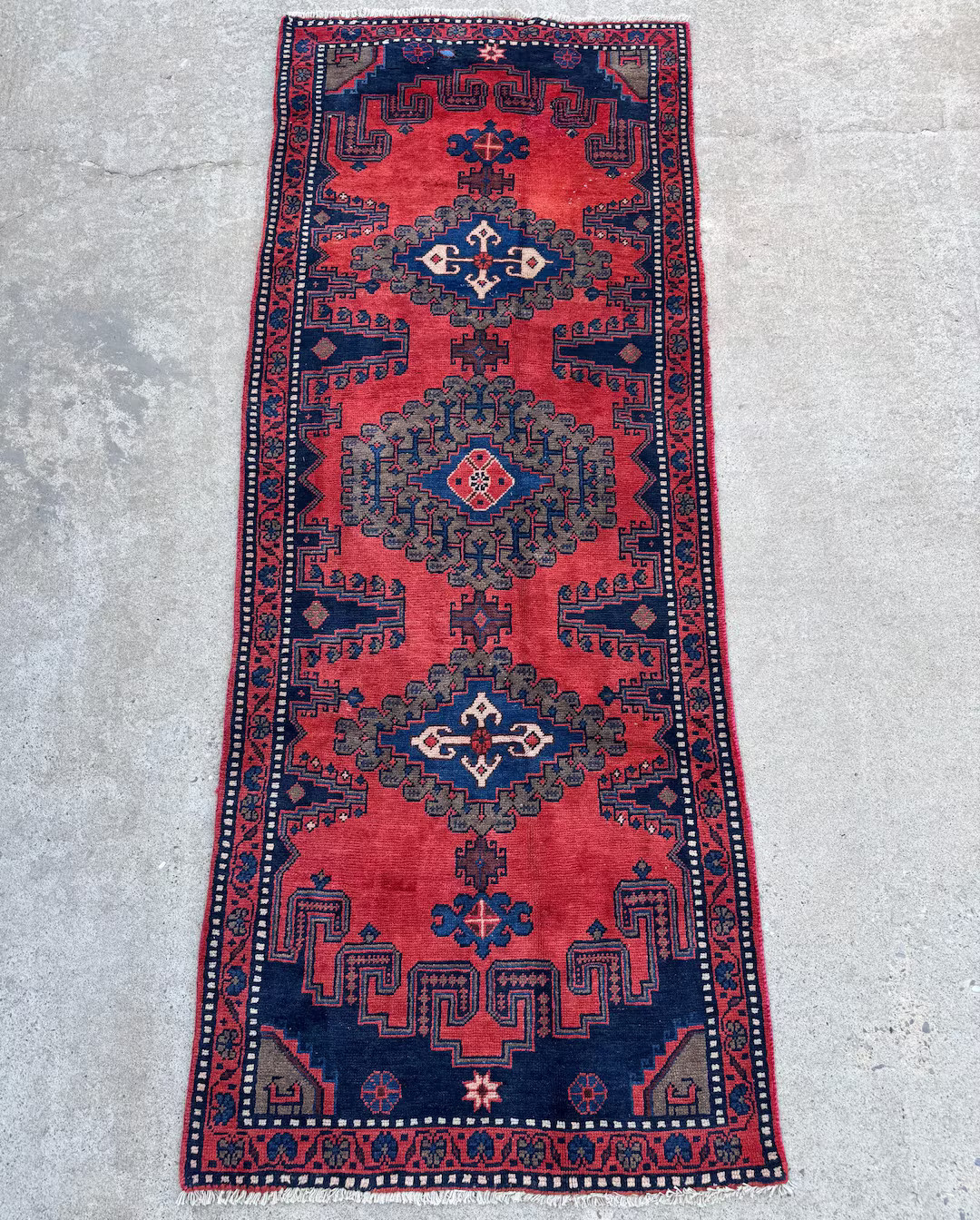 Joe - 4x10 Vintage Persian Wool Runner - Etsy | Etsy (US)