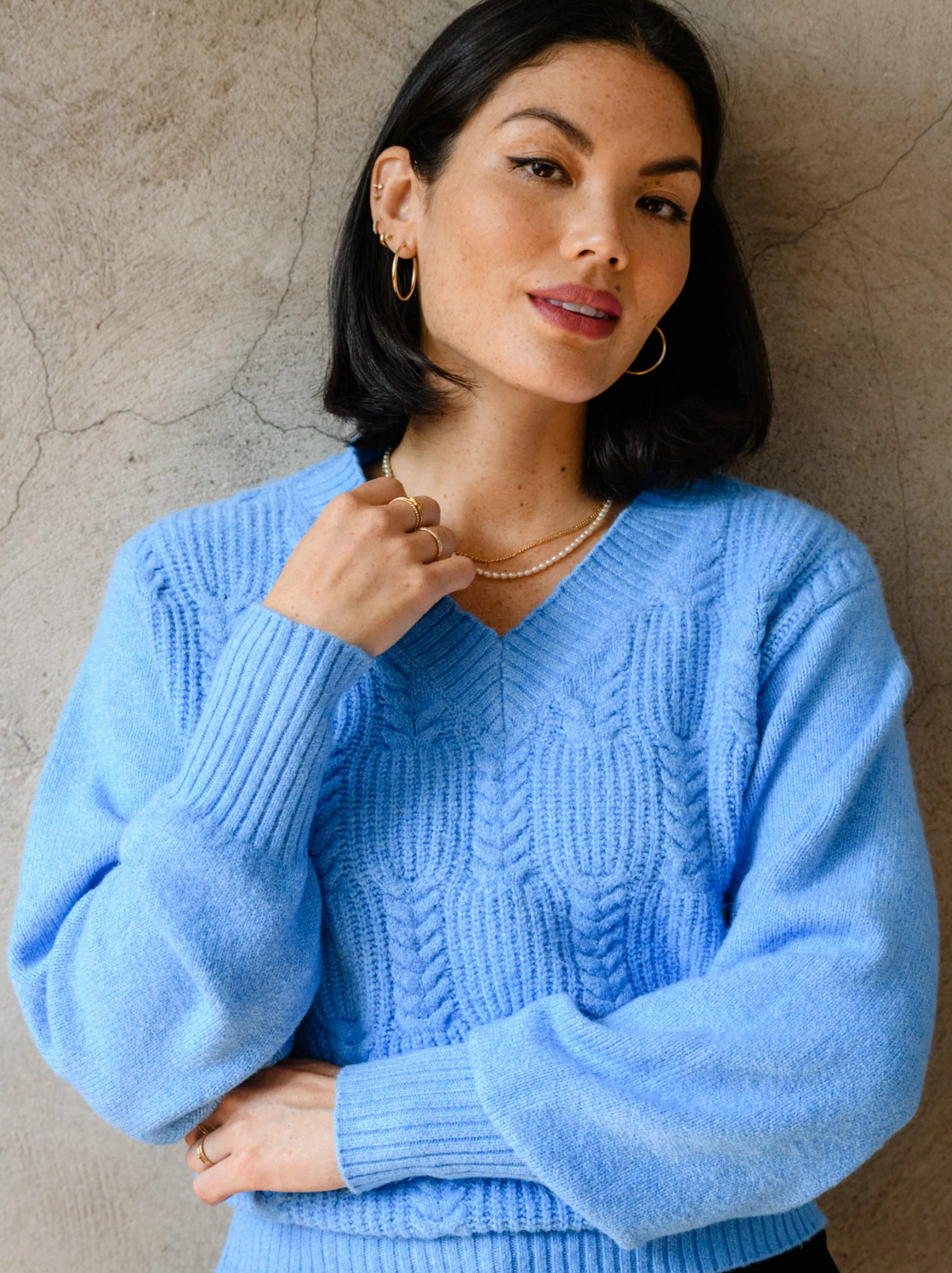 Lindsey Cable Pullover Sweater | ABLE Clothing
