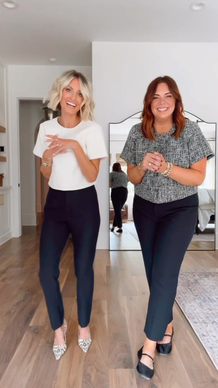 This tweed top is so good 👏🏼 wearing XS and Nichelle is in an XL - use code: AFLOVERLY for an extra 15% off! 

Loverly Grey, Abercrombie sale

#LTKStyleTip #LTKSeasonal #LTKSaleAlert