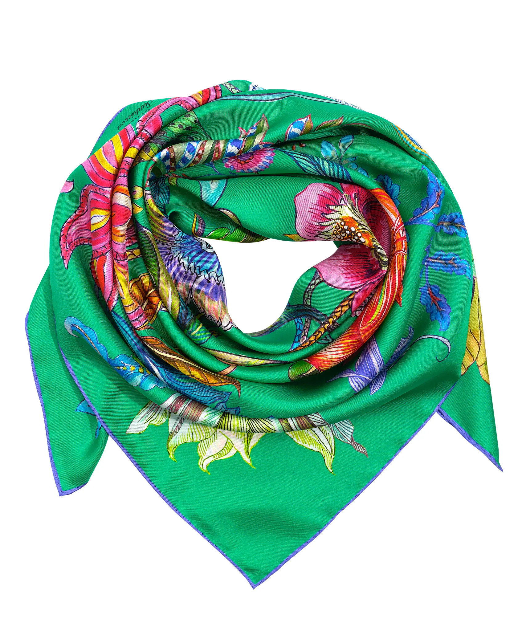 Scarfs | Sunkissed Silk Square Scarf | Echo | Echo New York