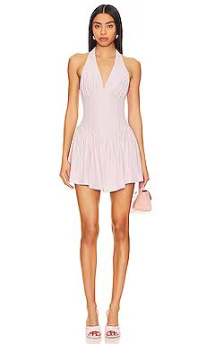 MORE TO COME Yolani Mini Dress in Pink Stripe from Revolve.com | Revolve Clothing (Global)
