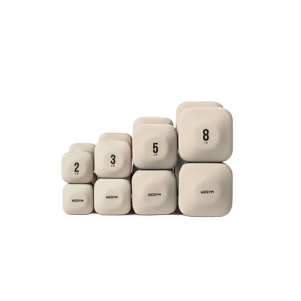 SafeGrip Dumbbells, Anti-Slip, Anti-Roll, Thick Handles, Free Weights, Square Dumbbells for Secur... | Amazon (US)