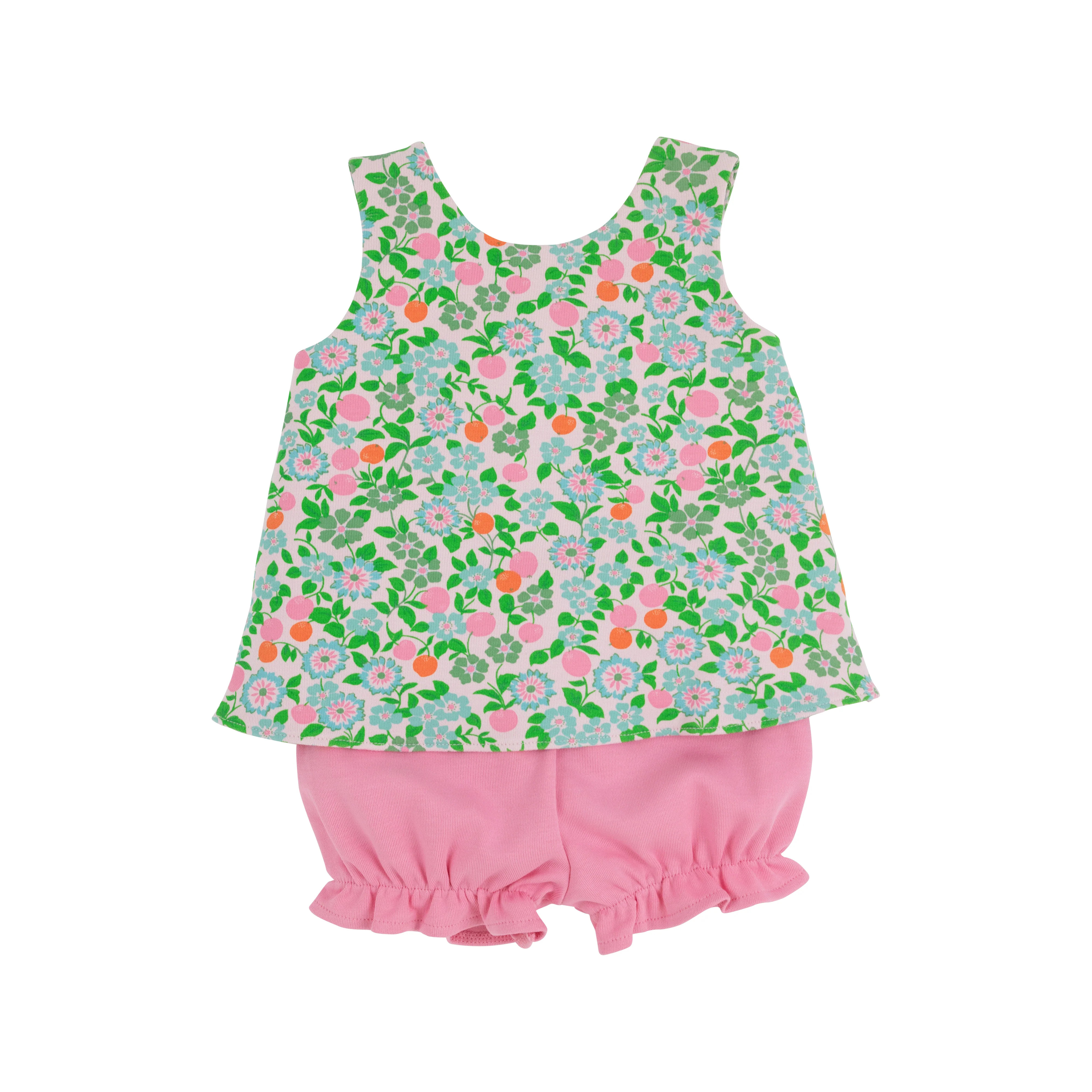 Bettye Bloomer Set - Natchez and Nectarines with Hamptons Hot Pink | The Beaufort Bonnet Company