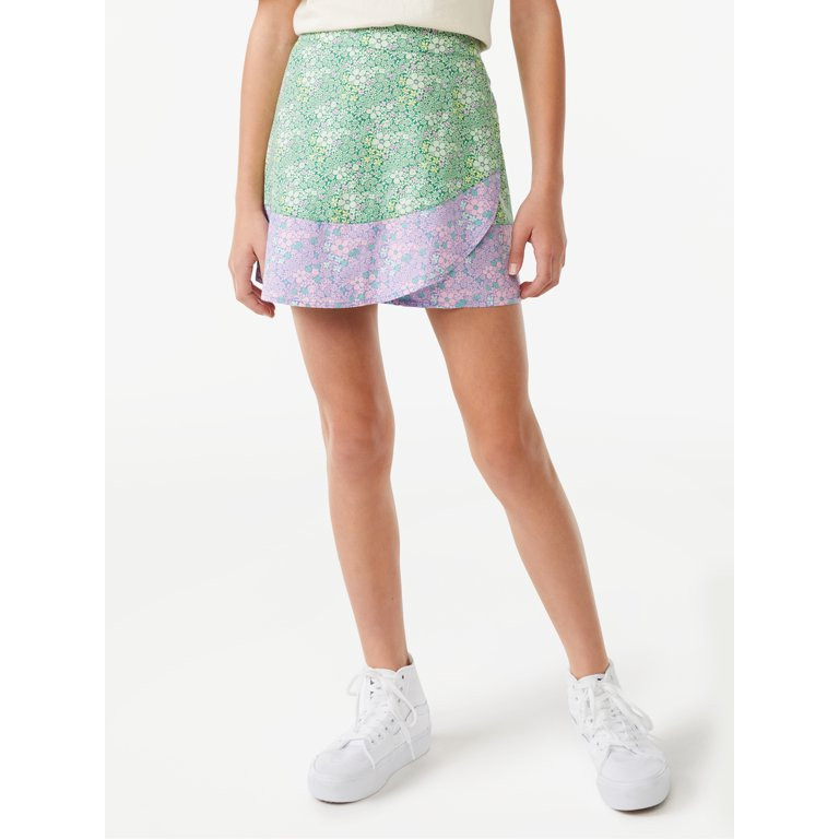 Free Assembly Girls Wrap Skort, Sizes 4-18 | Walmart (US)