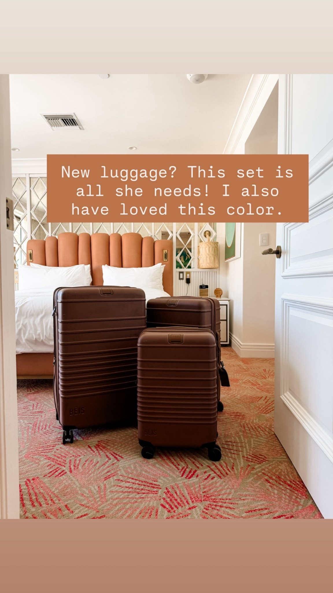 BÉIS is simply the best when it comes to any of your luggage and travel needs! This luxe brown color is so pretty and makes packing fun! There’s also different sets you can get to save $$! Perfect gift for the traveling mom

Loverly grey, best luggage, beis suitcase, luggage set, gifts for mom who travels, Mother’s Day gift ideas

#LTKMothersDay #LTKTravel