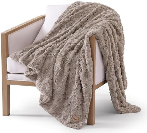 UGG Adalee Faux Fur Throw Blanket Luxury Lightweight Cozy Soft Throw for Couch Bed or Chair Hypoa... | Amazon (US)