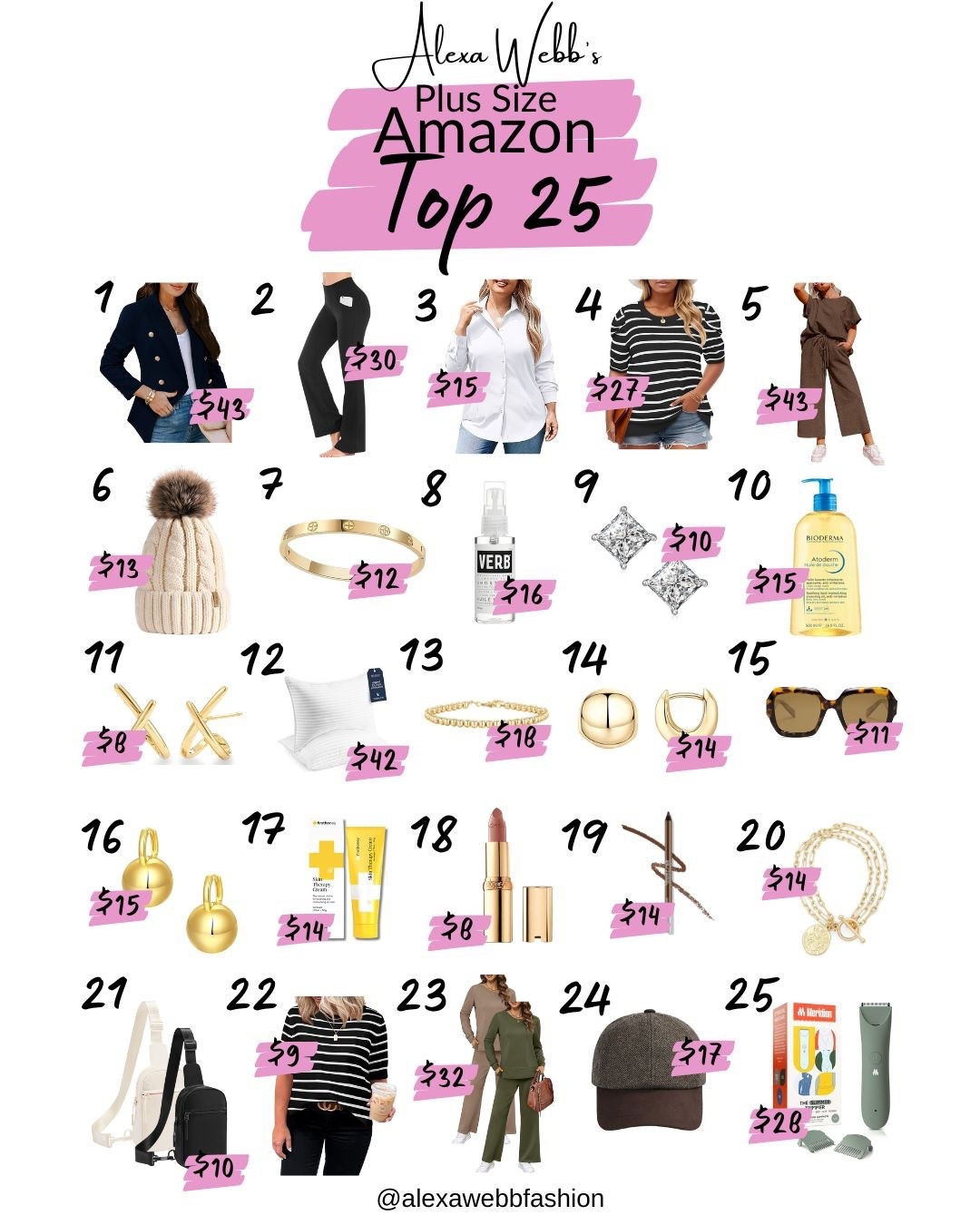 Plus Size Amazon Top 25 - These are the best selling Amazon items from my plus size blog for the month of November 2025. Alexa Webb #plussize

#LTKCyberWeek #LTKPlusSize #LTKMidsize