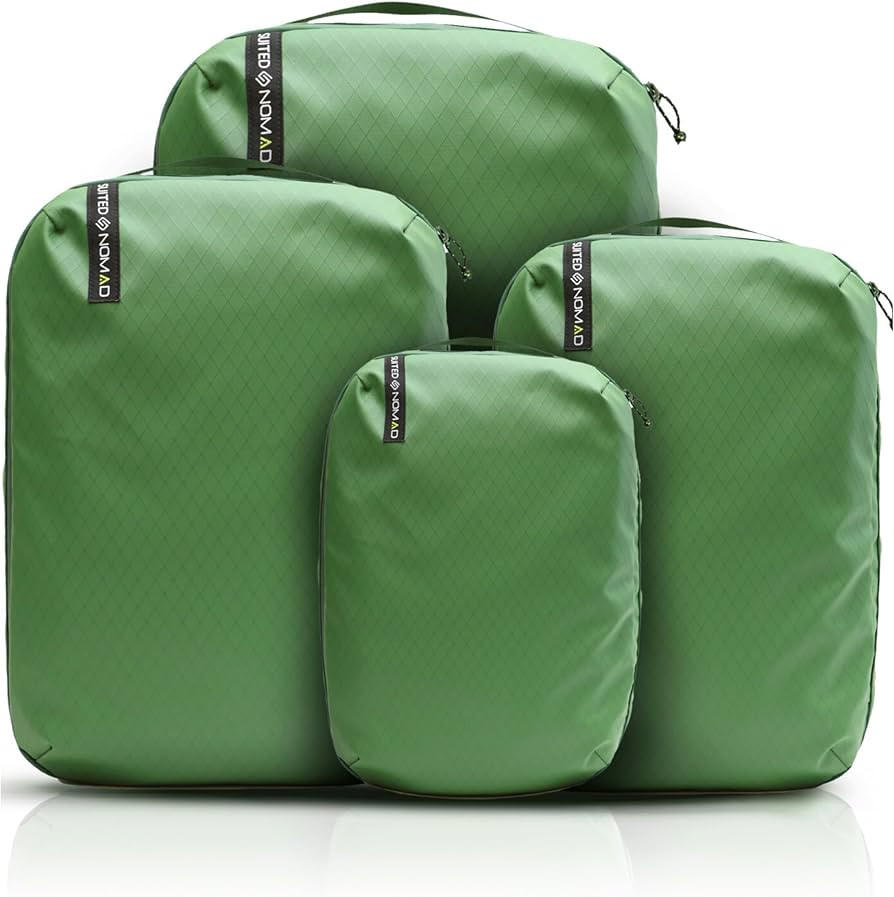 Adventure Travel Packing Cubes, IP65 Water&Dust Proof Organizer Wet Bags (4Piece/Waterproof, Moss... | Amazon (US)