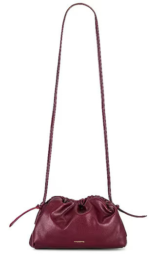 Mansur Gavriel Mini Cloud Clutch in Burgundy. | Revolve Clothing (Global)