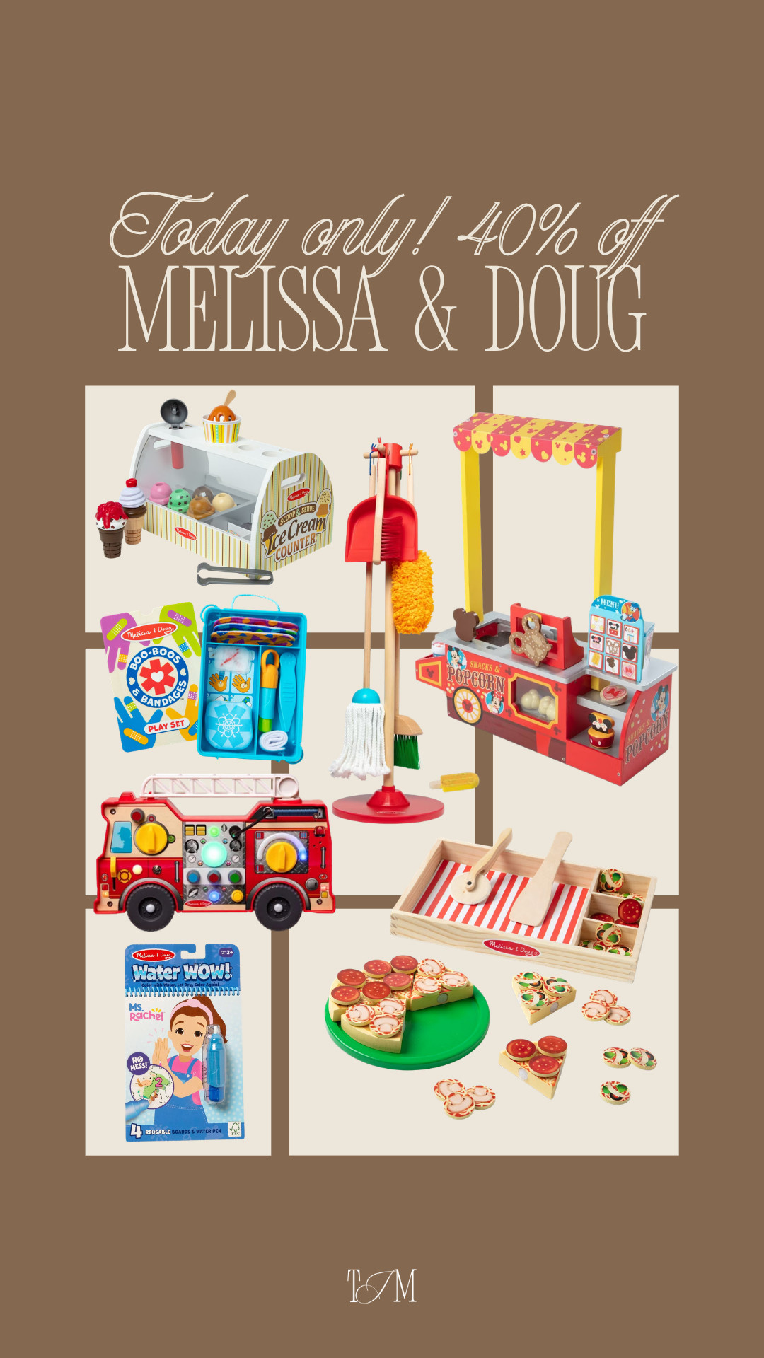 40% off melissa & doug today only! The perfect gift ideas for kids or easter baskets and honestly such good quality toys.
spring outfits 2026, easter dress women, easter outfits women, easter basket ideas, spring dresses, vacation outfits beach, date night outfits, plus size fashion, country concert outfits, work outfits, target deals, kids gift ideas, melissa and doug, toy deals 

 #LTKKids