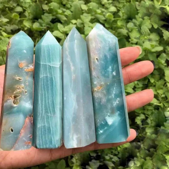 Natural Amazonite Tower Point-blue Gemstone Tower-crystal | Etsy | Etsy (US)
