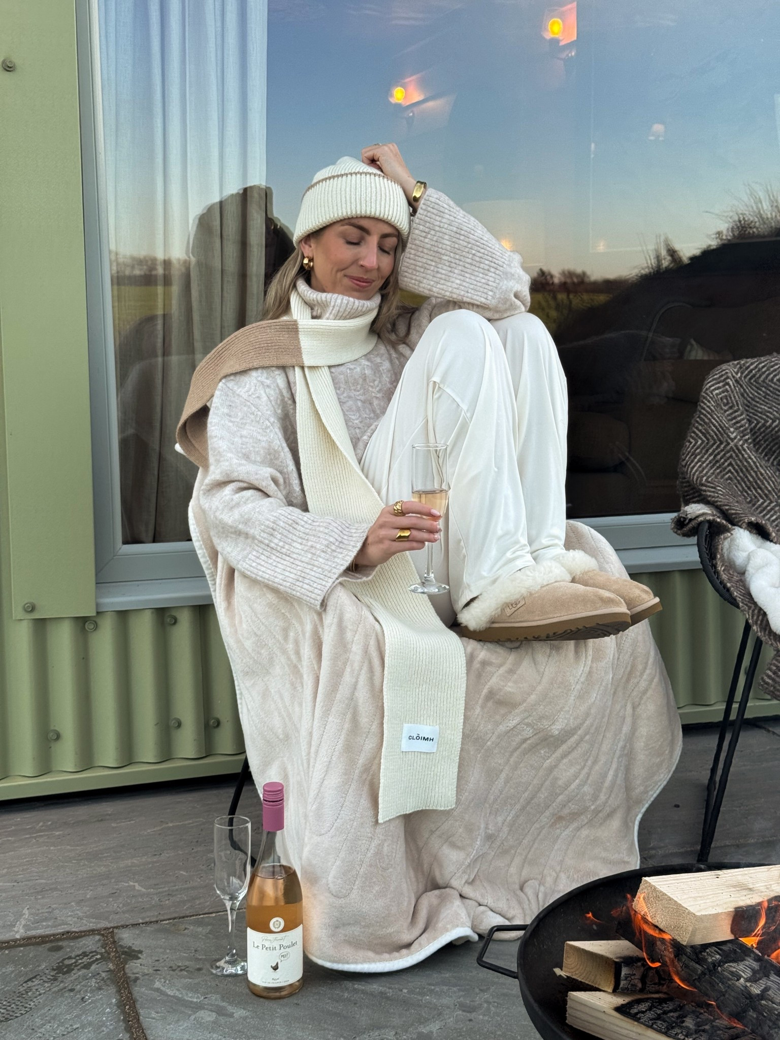 Cosy vibes for a little staycation 🤍

Cream beanie, cable knit jumper, Ugg slippers, cosy outfit, winter outfits 

#LTKfestive #LTKstyletip #LTKwinter