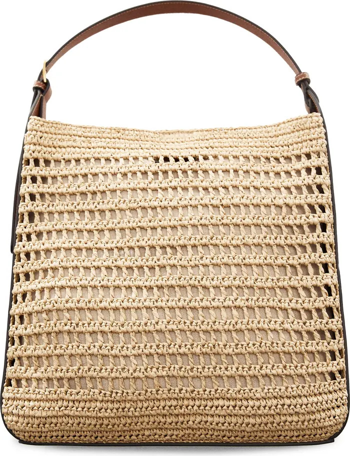 MANGO Medium Valeta Crocheted Raffia Bag | Nordstrom | Nordstrom