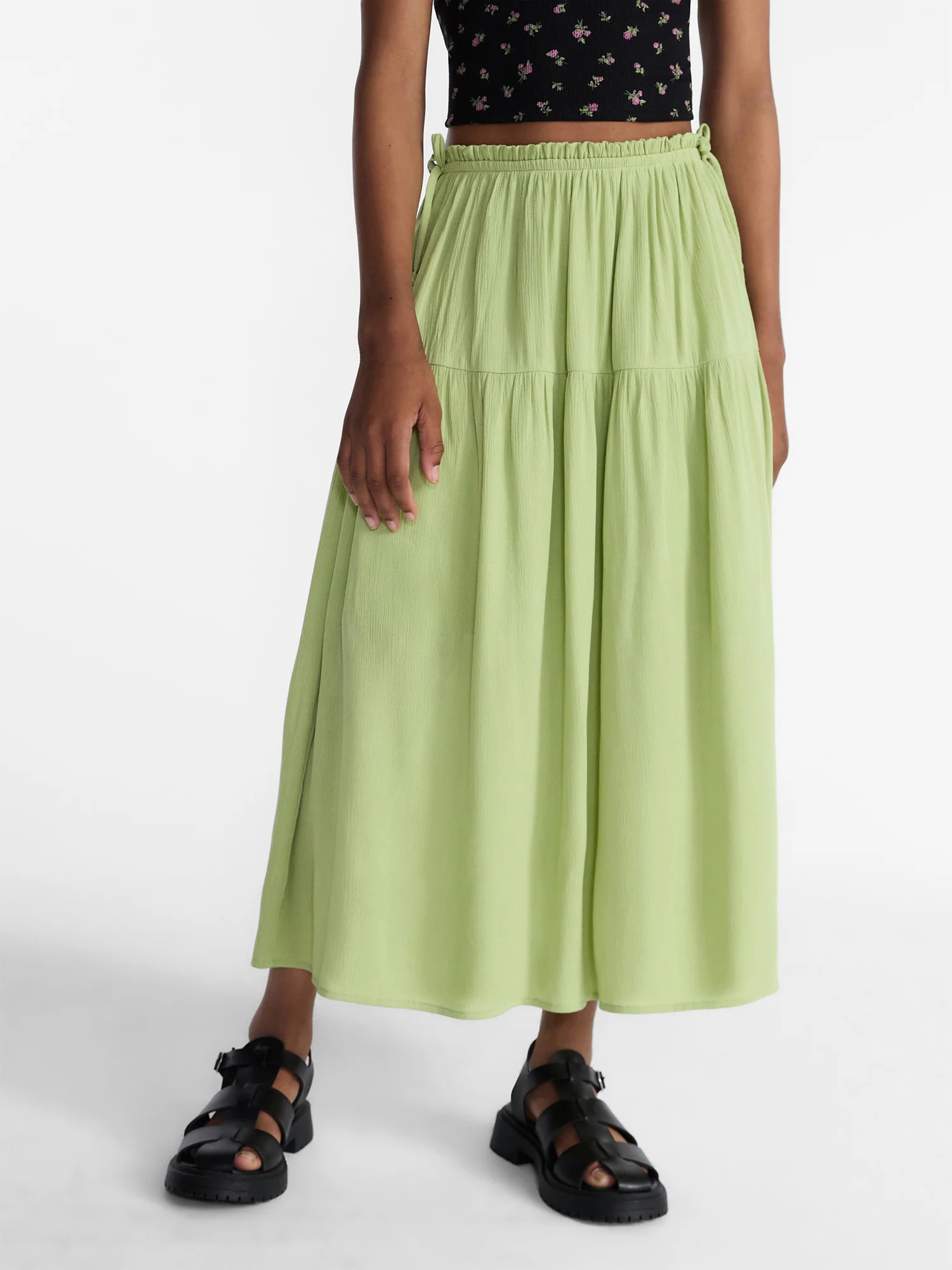 Weekend Academy Girls Maxi Skirt with Side Tie, Sizes 4-18 - Walmart.com | Walmart (US)