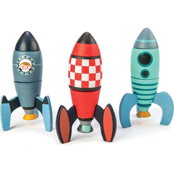 Rocket Construction - Tender Leaf Toys Blocks, Sorters & Stackers | Maisonette | Maisonette