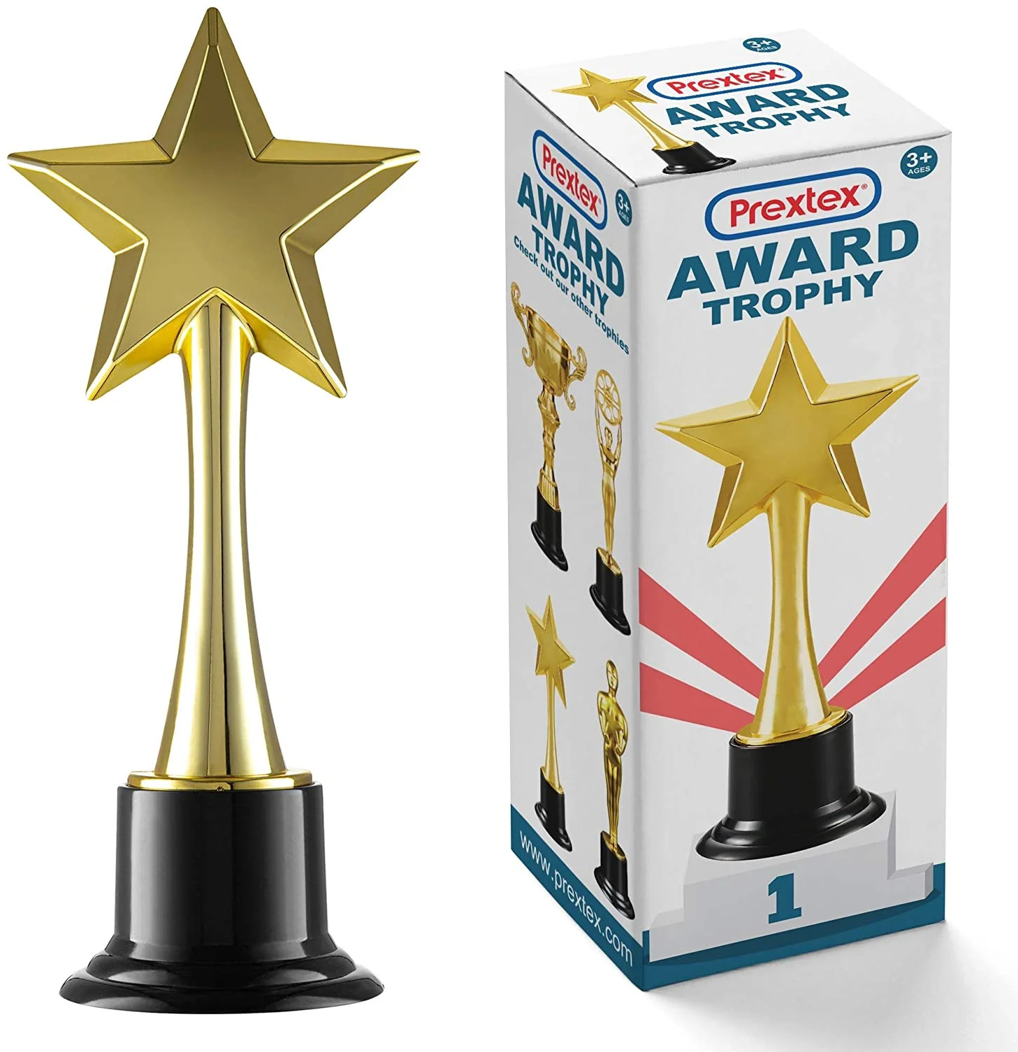 Prextex 10" Gold Star Award Trophy for Awards ceremony, appreciation gifts | Walmart (US)