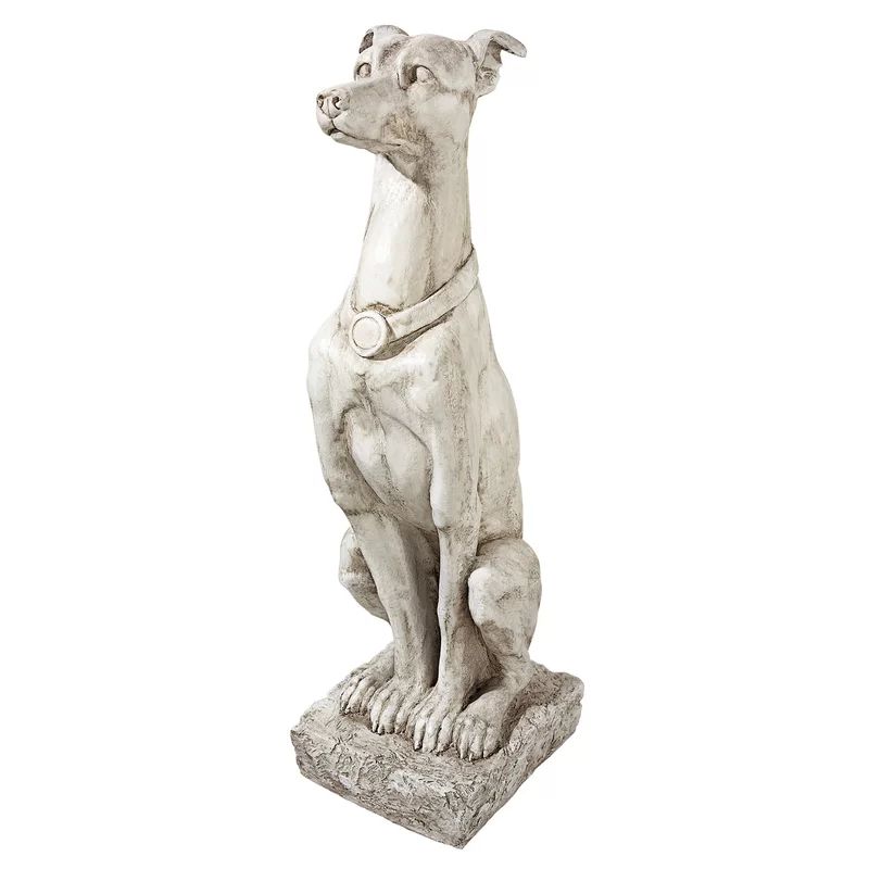 Art Deco Whippet Greyhound Sentinel Dog Statue | Wayfair North America