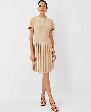 Crepe Flare Dress | Ann Taylor (US)