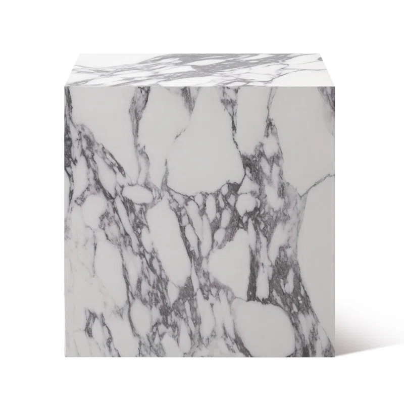 Ivy Bronx Faux Marble Block Side Table | Wayfair | Wayfair North America