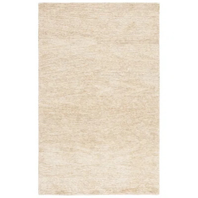 Ebony Hand Tufted Wool Cotton Rug in Ivory/Gold | Wayfair North America