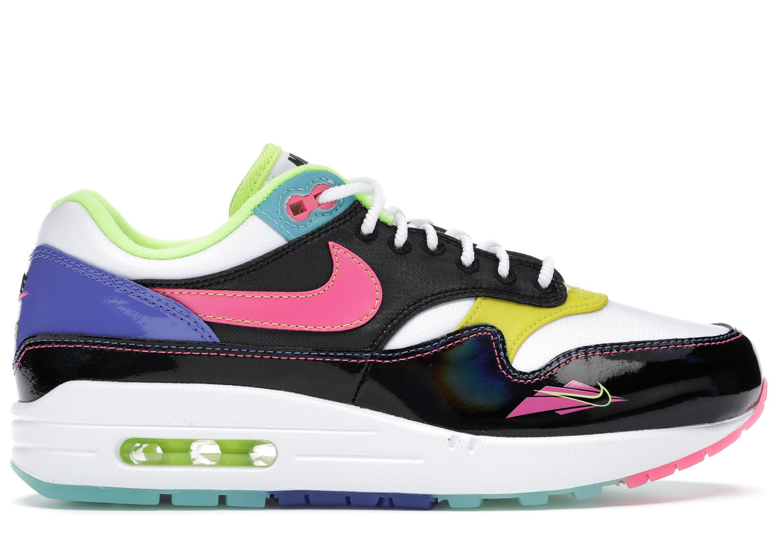 Men's Nike Air Max 1 Sneakers in Black/Hyper Pink | StockX