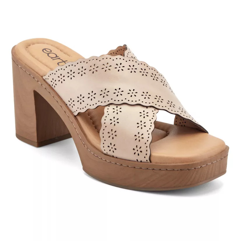 Qamra Block Heel Square Toe Slip-on Dress Sandals | Belk