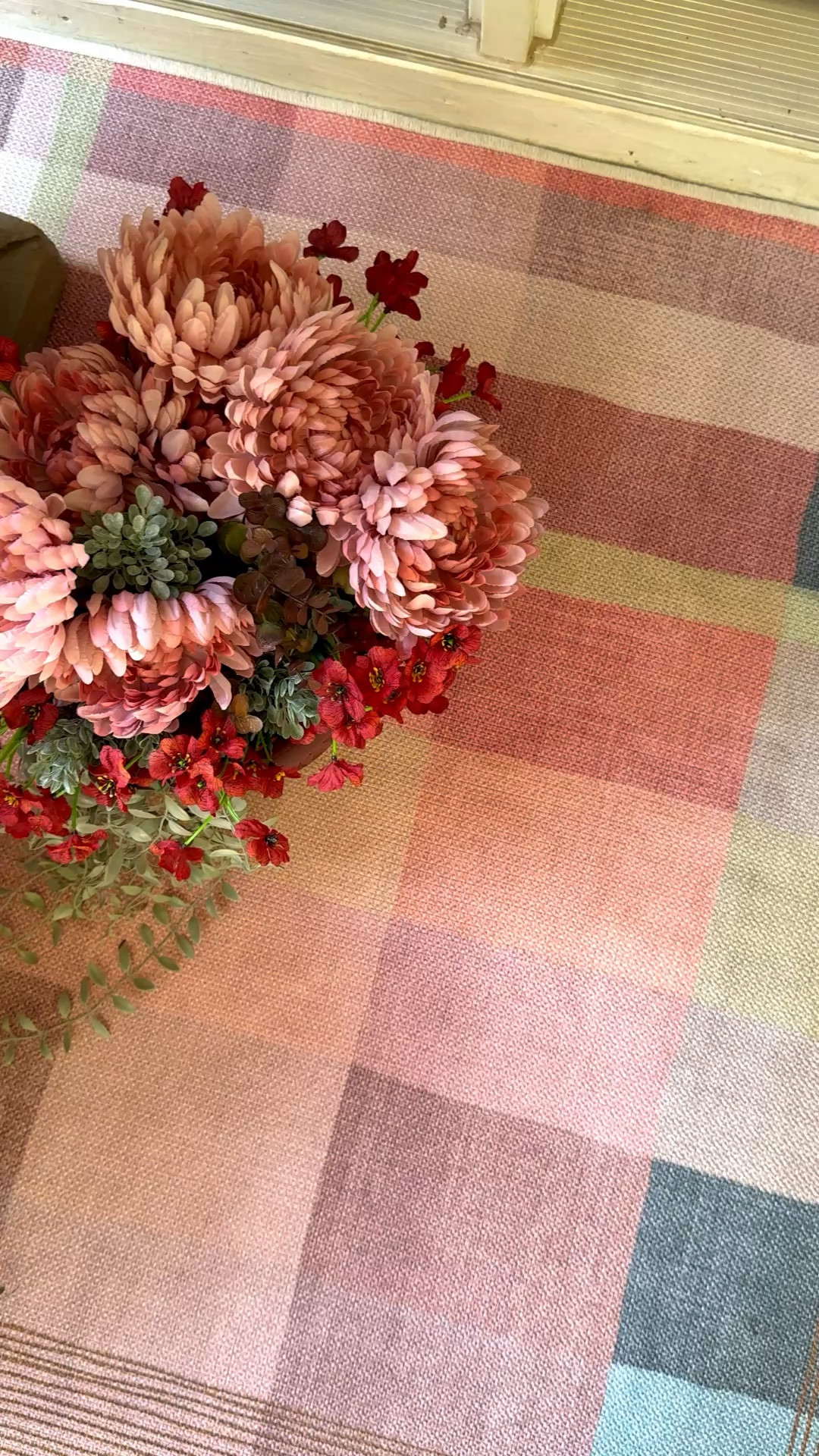 This is our Ruggable two-piece rug, and I have it on our front porch, which gets a lot of use. I’ve washed it a couple of times now and it’s held up really well and cleans up easily—exactly what I need in a high-traffic spot.

I love that the top layer is washable, especially for entryways and porches. I will say, lining up the top rug with the pad can take a minute, but once it’s down, it stays put and looks great.

Practical, low-maintenance, and still pretty—always a win in my book.

Ruggable rug | washable rug | two piece rug | front porch rug | entryway rug | high traffic rug | family friendly home | easy care rugs | lived in home style

#LTKSeasonal #LTKHome