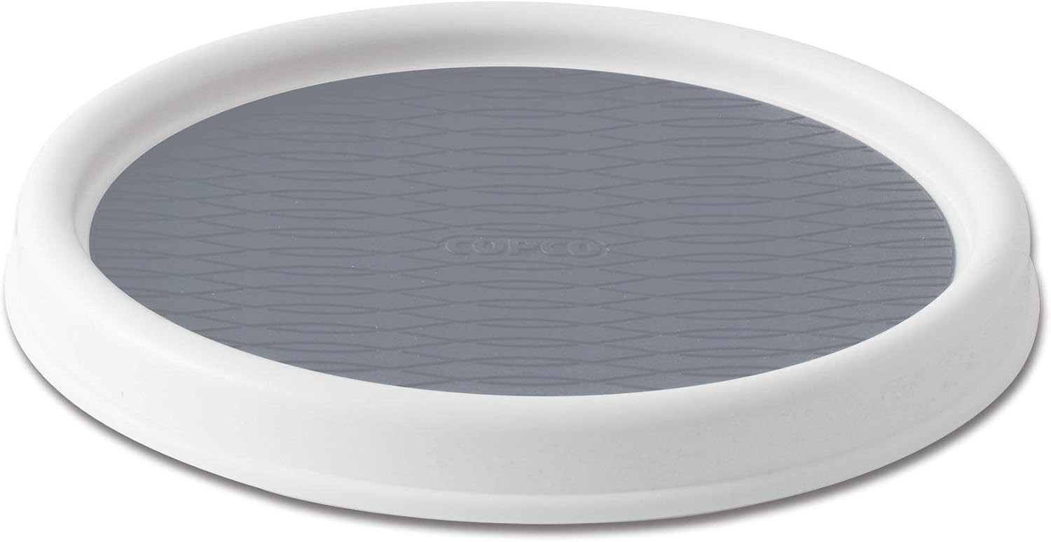 Copco Non-Skid Pantry Cabinet Lazy Susan Turntable, 9-Inch, Gray | Amazon (US)