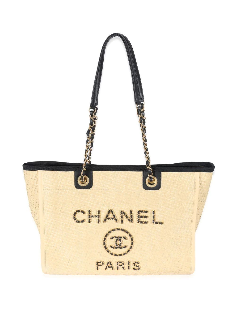 CHANEL Pre-Owned Small Deauville Tote Bag - Farfetch | Farfetch Global