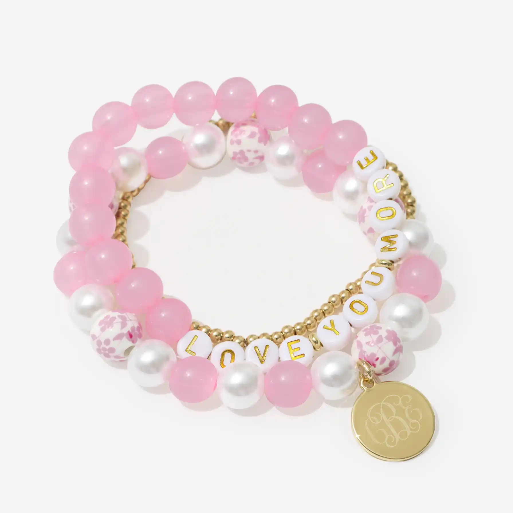 Monogrammed Love You More Bracelets | Marleylilly