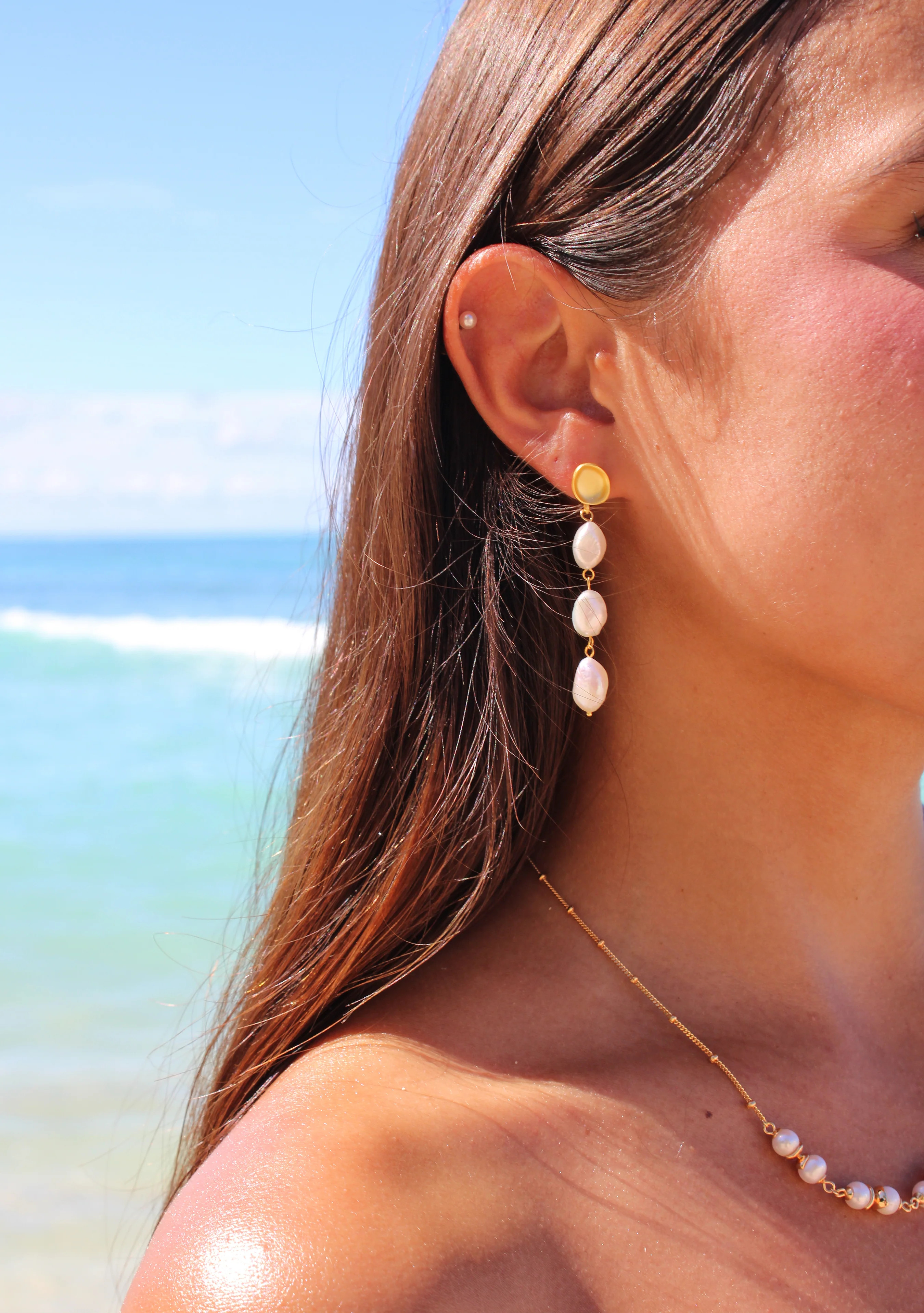 Baroque Pearl Short Strands - 18k Gold Jewelry by Apelila | Apelila Jewelry