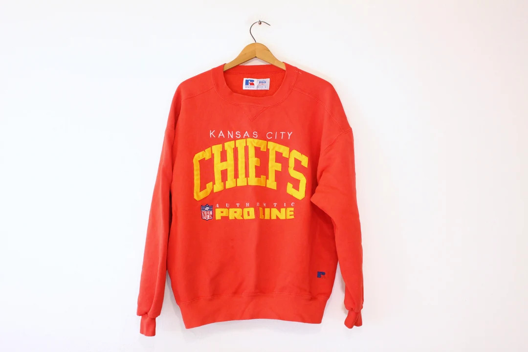 Vintage Kansas City Chiefs Football Sweatshirt Large - Etsy | Etsy (US)