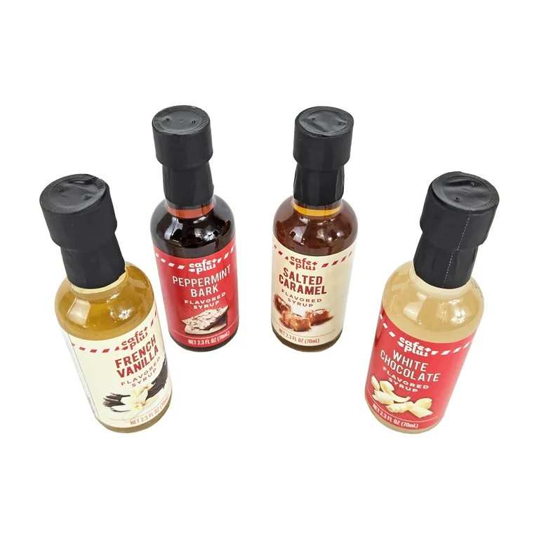 Cafe Plus Four Pack Coffee Syrup Sampler of Assorted Liquid Coffee Syrup Flavors by MSRF, Inc. | Walmart (US)
