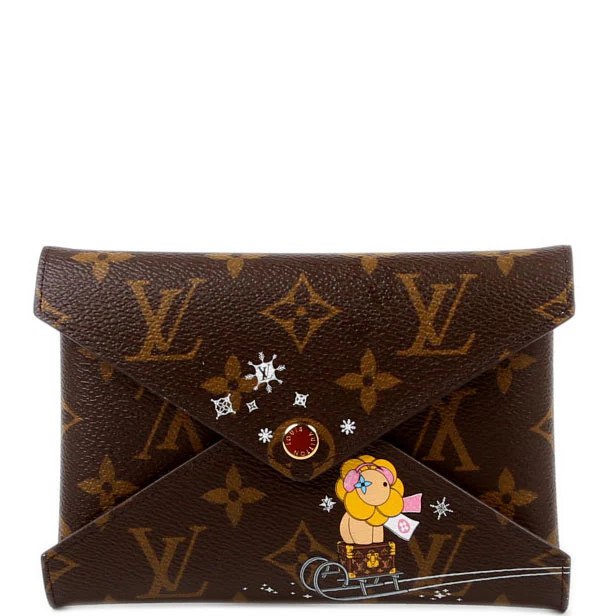 Kirigami Pouch Small 2023 Xmas Animation Monogram | Keeks Designer Handbags