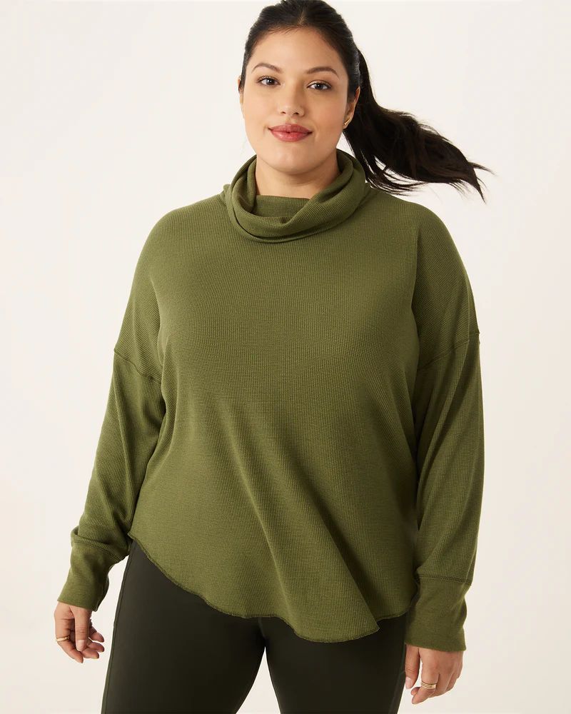 Beatriz Plus Size Waffle-Knit Turtleneck Sweater | Dia&Co | Dia&Co