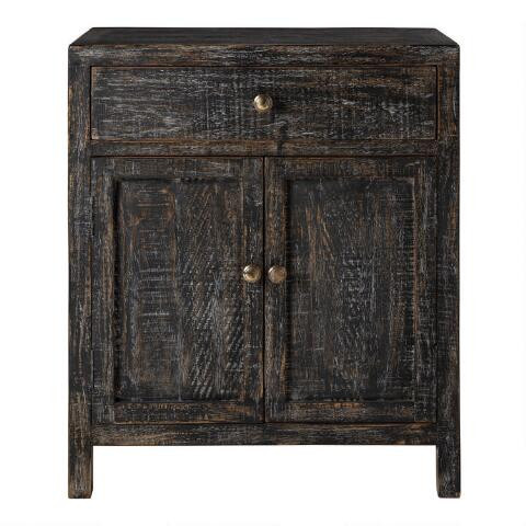 Duarte Small Reclaimed Pine Farmhouse Storage Cabinet | World Market