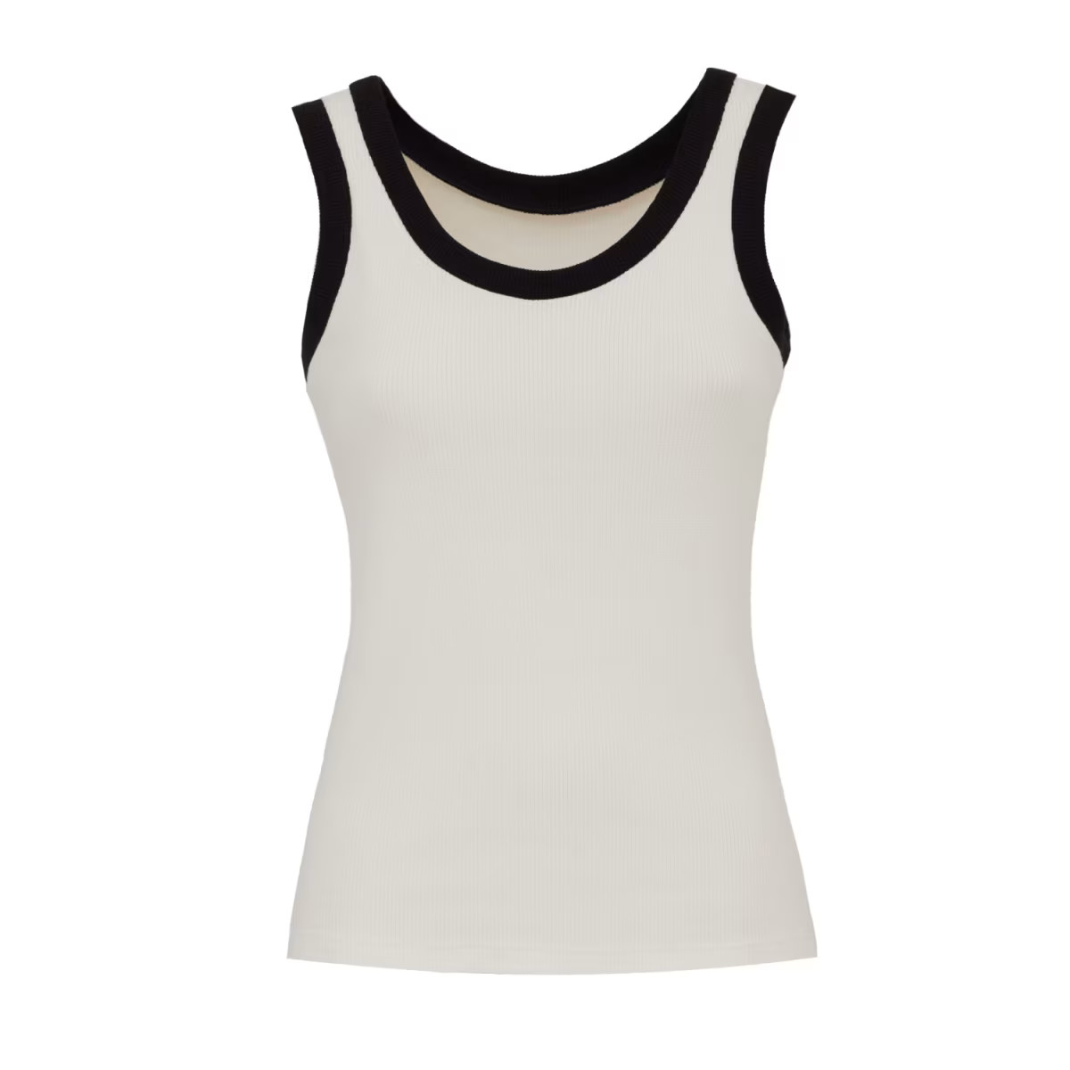 Rib Tank Top White | Wolf & Badger