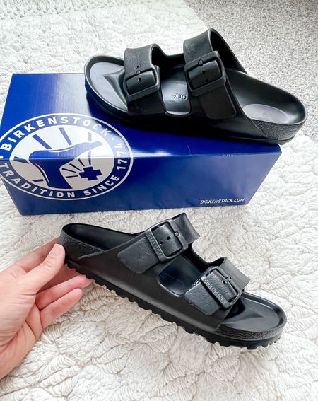 Loving my Birkenstock EVA sandals. Perfect for a travel, beach or lake day as they are waterproof. Comes in many different color options. 

Birkenstock • Sandals • Summer Sandals • Comfy Sandals • Waterproof Slides • Womens Sandals

#birkenstock #womenssandals #summersandals #waterproofshoes

#LTKshoecrush #LTKstyletip #LTKunder50
