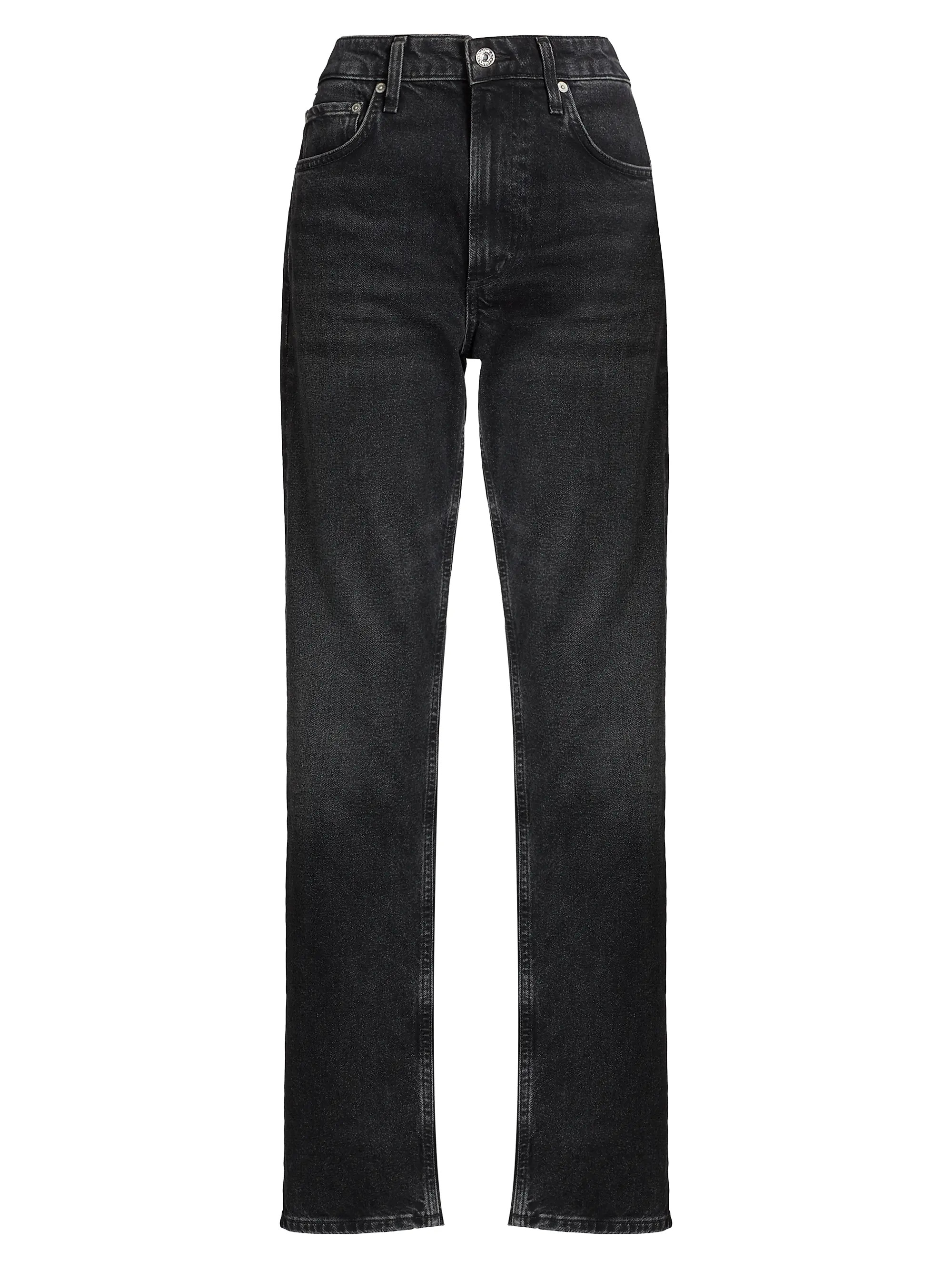 Zurie High-Rise Stretch Straight-Leg Jeans | Saks Fifth Avenue