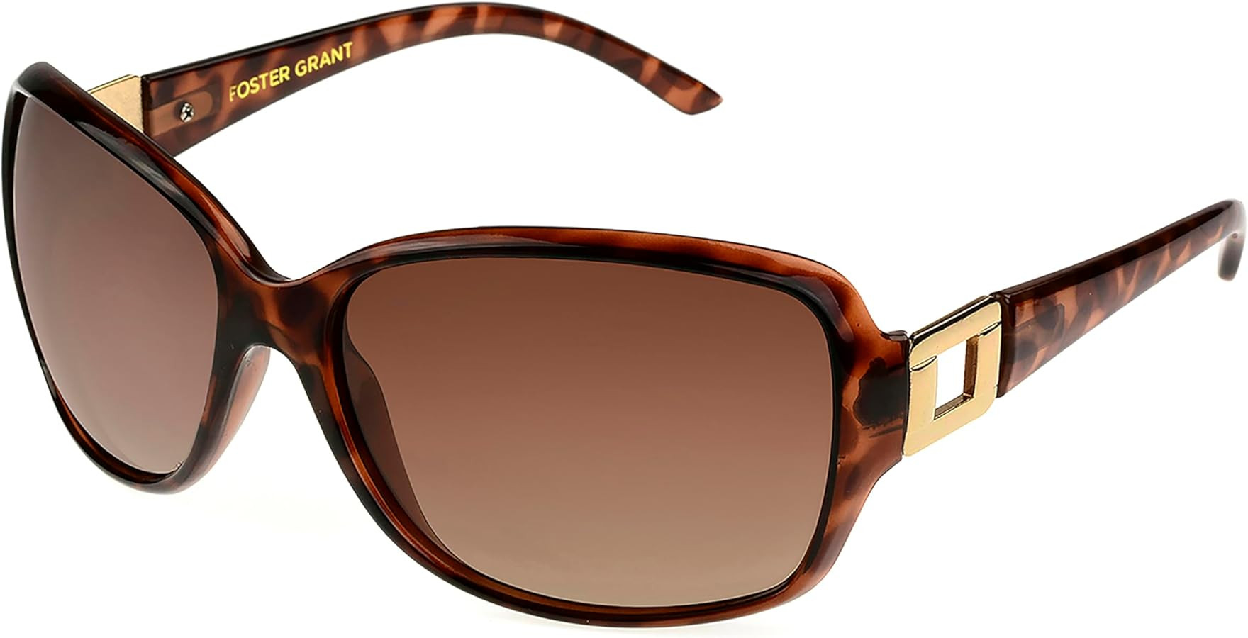 Foster Grant Polarized Sunglasses For Women, Brown Tortoise Shell Sunglasses | Amazon (US)