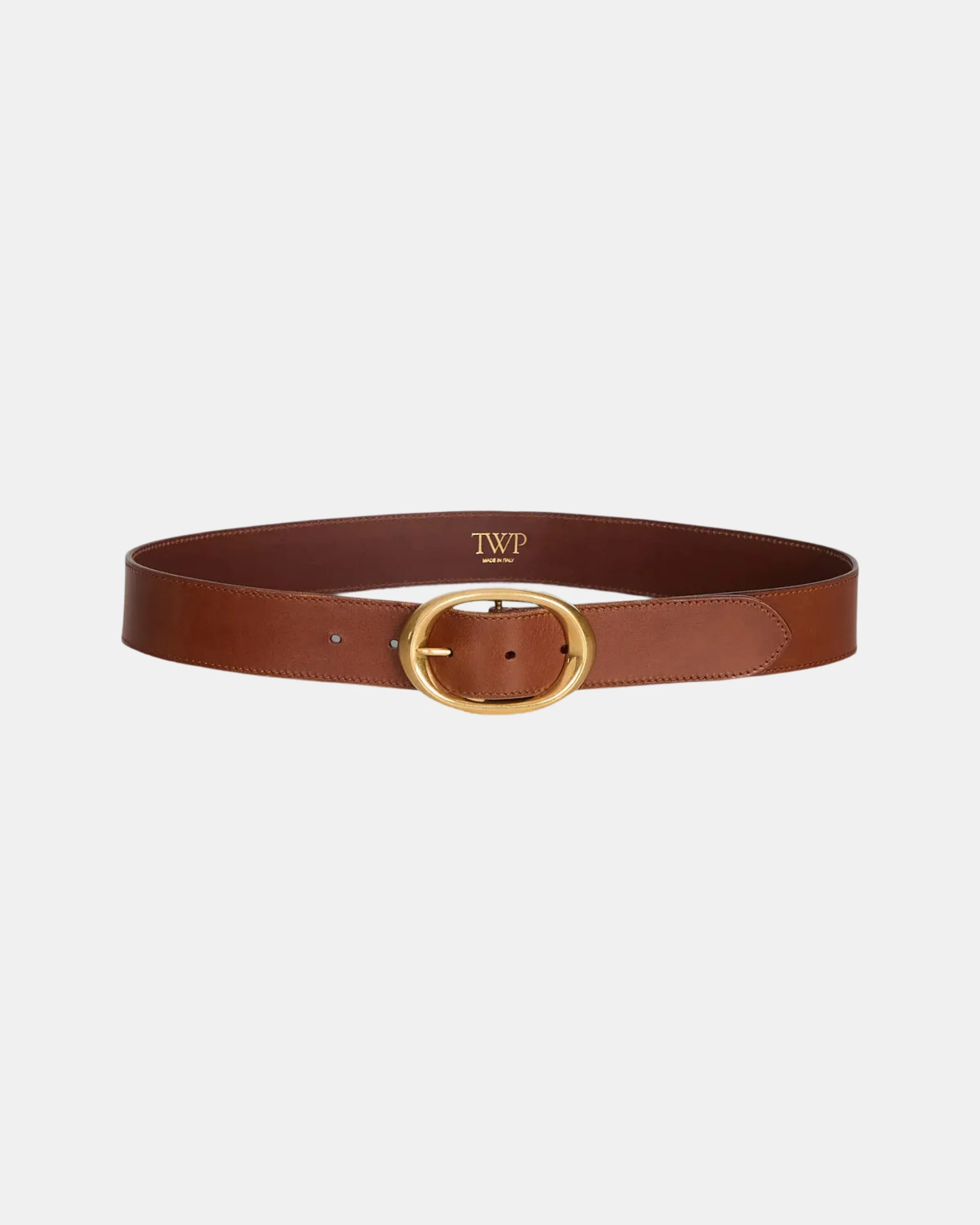 Wide Belt in Vachetta Leather | TWP
