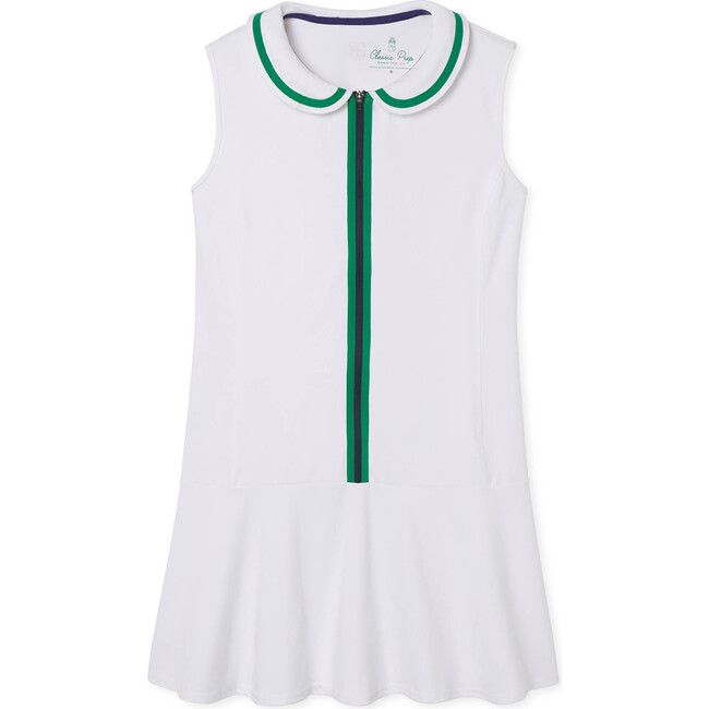 Women's Vivian Tennis Performance Sports Dress, Bright White | Maisonette