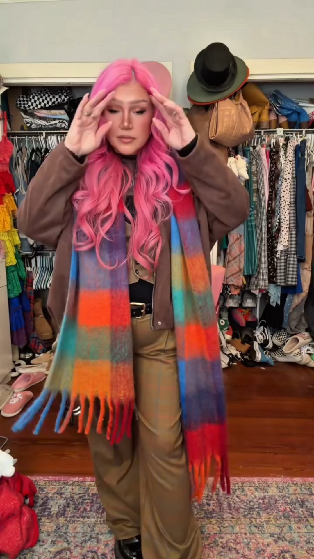 *scarf is from Funky Monkey in NOLA

Brown doesn’t have to be boring.
It just needs the right pops of color to do the heavy lifting. 🤎🎨

This is my Serious Business 2026 outfit at the Saenger, proving that neutrals can still bring the personality when styled with intention. A little earthy, a little bold, a lot of me—and even better getting to experience it all with my Neill Corporation & Aveda fam.

Conference mode: activated.
Style rules: optional.

🤎➡️🌈
#SeriousBusiness2026 #ootd #outfitinspo